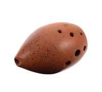 Abaodam 8hole Chinese Alto Ceramic Wind Ocarina Flute Ancient Xun Musical Instrument for Adults Beginners Boys and Girls Traditional Blowing Instrument Cleaning Cloth