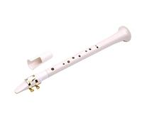 Abaodam 8holes Mini Portable Pocket Saxophone Handmade Woodwind Instrument for Beginners Travel-friendly Little Sax White for Musical Joy Anywhere