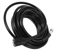 Abaodam 8m Pressure Washer Extension Hose Silicone High Pressure Cold Water Application Black M22 Female Screw Thread Washer End Connection