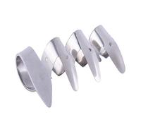 Abaodam 8pc Guitar Picks Set Thumb Index Stainless Steel Guitar Plectrums for Electric Bass Ukulele