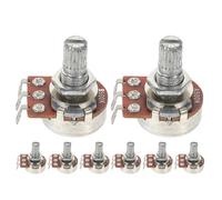 Abaodam 8pcs 8pcs Audio Taper Potentiometers A500K B500K Short Shaft Replacement for Electric Guitar Bass Volume Tone Control Knobs Professional Repair Parts