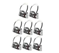 Abaodam 8pcs Adjustable Stainless Steel Banjo Thumb Picks and Hollowed Guitar Finger Plectrums Silver Set for Guitar Supplies and Banjo Playing