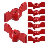 Abaodam 8pcs Ball Valve Handle Replacement Kit for Plumbing, Robust Aluminum Alloy Butterfly Valve Lever with Quick Switching, Hole Length 0.31' and Hole Width 0.2'', for Household Repairs
