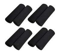 Abaodam 8Pcs Black Foam Replacement Cane Grip Covers 12Cm Length Walker Handle Cushions 31Mm Inner Diameter Walking Stick Accessories for Seniors Mobility Aid