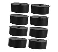 Abaodam 8pcs Black Plastic Cat Tree Replacement End Caps Screws DIY Scratching Post Parts for Pet Climbing Structures Connectors