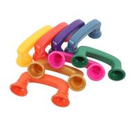 Abaodam 8pcs Boys and Girls Play Phone Set Auditory Feedback, Abs Material Realistic Simulation Phones for Literacy Stations and Classroom Use, Interactive Learning Tool for Children