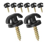 Abaodam 8pcs Car Trunk Hooks Vertical Luggage Hook Plastic Metal Sturdy Design User-Friendly Function for Car Rear Cargo Trunk Storage and Boot Space Optimization