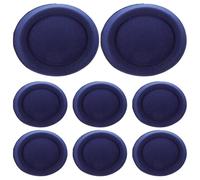 Abaodam 8pcs Decorative Pillbox Fascinator Base Hats for Women Small Hostess Style DIY Craft Supplies for Headdress Making Versatile Multi-use Hat Accessories in Navy Blue