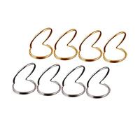 Abaodam 8pcs Guitar Picks Metal Fingertip Guards for Acoustic Instruments Useful Picks for Musical Supplies and Guitar Parts