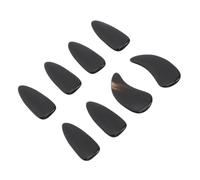 Abaodam 8pcs Guzheng Fake Nails for Practice and Performance Natural Horn Material with Smooth Groove Design Moderate Hardness Finger Picks for Adults Playing String Instruments