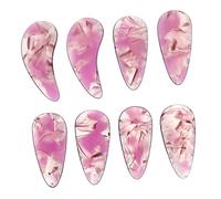Abaodam 8pcs Guzheng Fake Nails Polymer Finger Picks Delicate Patterns for Comfortable Playing for Beginners and Professionals Essential Guzheng Accessories
