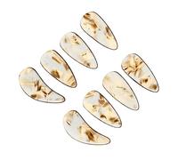 Abaodam 8pcs Guzheng Finger Picks Guzheng Nails Practice Musical Instrument Supplies for Boy Girl Adults Double Arc Design for Playing and Learning