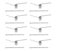Abaodam 8pcs Hair Clip Replacement Springs Metal Spring Turn Clips V-type Sturdy Clamping Force Universal Fit for DIY Users Professional Salon Everyday Convenience