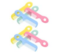 Abaodam 8pcs Hair Comb Plastic round Tips Gentle Detangling Boy Girl Massage Combs for Newborn Toddlers Grooming Tools Hairbrush