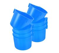 Abaodam 8pcs Hanging PET Feeder Bowl Set Sturdy Plastic Food and Water Bowls for Rabbits Birds and Small Animals 8.3x8.3x6CM for Cages