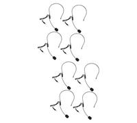 Abaodam 8pcs Head-mounted Condenser Mic Wired Microphone Headset for Voice Amplifier for Speaker Customer Service Tour Guide