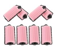 Abaodam 8Pcs Jumbo Sponge Hair Curlers Soft Foam Rollers with Bang Clips for Women and Hair Styling Tools for Waves and Curls at Home