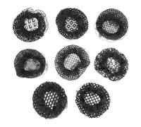 Abaodam 8pcs Lightweight Black Hair Nets with Elastic Band Design, Reusable Gauze Fabric Hairnet for Women, for Occasion, Comfortable and Breathable Hair Bun Holding Nets Assorted style