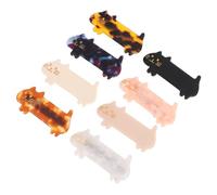 Abaodam 8Pcs Long Shape Kitten Hair Clips for, Acetate Plate and Iron, Reliable Hair Decoration for Various Occasions, Random Color