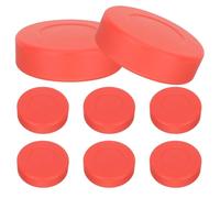 Abaodam 8pcs Matte Finish PVC Hockey Pucks for Indoor Floor Hockey Training Non-reflective Sports Equipment for Group Drills and Practice Games