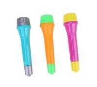 Abaodam 8Pcs Microphone Model Plastic Candy Color Lightweight Party Performance Props for Boys and Halloween Costume Play Random Color