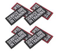 Abaodam 8pcs Pet Harness Sticker Removable Nylon Assistance Dog Patch for Service Dog Vest in Training Hook Backing