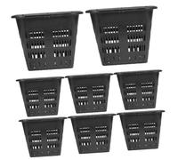 Abaodam 8Pcs Plastic Hydroponic Net Pots for Indoor and Balcony Gardening Reusable Slotted Mesh Baskets for Seedlings and Soilless Cultivation Root Control Planting Cups