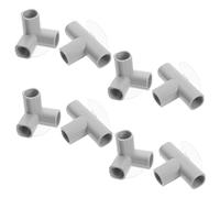 Abaodam 8pcs Playpen Replacement Joints Set with Suction Cup Way Elbow and T Shaped Fence Connectors for Indoor Play Assembly Safe Rounded Edges Easy Installation and Stable Childproofing