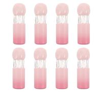 Abaodam 8pcs Refillable Lip Gloss Containers Empty Lip Gloss Tube 4.5ml Acrylic Plastic Stylish Gradient Pink DIY Makeup Storage for Travel and Daily Use