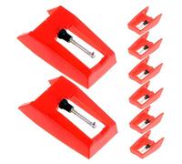 Abaodam 8pcs Replacement Needle for Record Player High-fidelity Turntable Stylus Needle for Phonograph Vinyl Players Gentle Vinyl Compatible with Multiple Models Retro Music Companion