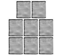 Abaodam 8pcs Reusable Fish Tank Filter Media Bags Fine Mesh Zipper Pouches for Aquarium Activated Carbon Quartz Balls Compatible with Various Filter Materials for Cleaner Fish Habitat