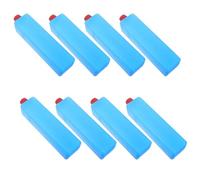Abaodam 8pcs Reusable Ice Packs for Air Conditioner Fan Rapid Cooling Effect, Pe Material Thin Freezer Blocks 16.5x4x3.8cm Suitable for Summer Picnic and Camping Cooling Packs