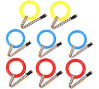 Abaodam 8pcs Safety Walking Rope for Toddlers with Handles, Detachable Design Child Leashes, Sturdy Plastic and Fiber Material for Outdoor and Public Places Use Random Color