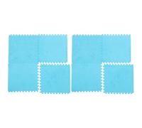 Abaodam 8pcs Small Pet Cage Liners Washable Guinea Pig Bedding Pads Soft Wool Mat for Hamster Comfortable Reusable Cage Insert Blue for Small Animals