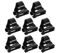 Abaodam 8pcs Snorkel Clip Keeper Quick Release Snorkel Holder for Diving and Scuba Mask Replacement Air Tube Retainer Lightweight Plastic Snorkeling Accessory