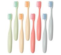 Abaodam 8pcs Soft Bristle Toothbrushes with Wear-Resistant Pbt Bristles and Pp Handles, Comprehensive Cleaning Manual Toothbrush Set for Daily Oral Care