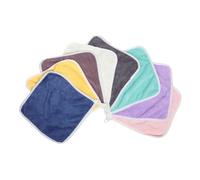 Abaodam 8pcs Soft Fleece Washcloths Absorbent Boy Girl Bath Towels for Newborns Gentle Face and Hand Rags Machine Washable and Easy Care