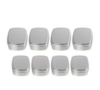 Abaodam 8pcs Square Aluminum Soap Boxes with Lids, Handmade Soap Containers for Cosmetics and Goods, Lightweight and Portable Storage Cases for Travel and Daily Use, 100ml and 150ml
