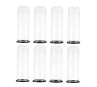 Abaodam 8Pcs Tennis Ball Canister PVC Storage with Black Lid Dustproof Moisture Resistant Tennis Ball Holder for Training Competition and Recreational Use