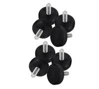 Abaodam 8pcs Treadmill Adjusting Foot Pad Fitness Equipment Exercise Equipment Repair Treadmill Pads for Floor Thumbscrew Fasteners for Exercise Gym Accessories Rubber Black