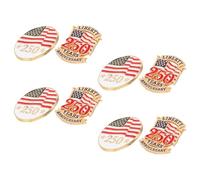 Abaodam 8Pcs Usa 250Th Independence Day Pins Set - Patriotic American Flag Brooches for Women - Veterans Day Memorial Lapel Pins - National Flag Jewelry for Fourth of July Parade