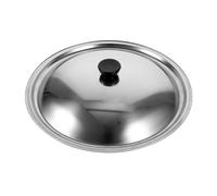 Abaodam 9.06 Inch Metal Pan Lid Replacement Universal Round Frying Pan Cover with Sturdy Handle for Wok Pots Cooking Anti-Splash Heat Resistant
