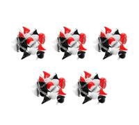 Abaodam 90pcs Resin Demon Horn Hair Clips Fluorescent Devil Horn Hair Accessories in White Red Black Alligator Clips for Women Halloween Party Cosplay Costume Headwear