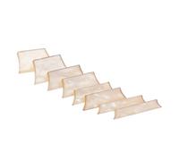 Abaodam 9pcs Guitar Fretboard Inlay Strip Shell Decor Trapezoid Inlay Shell for Acoustic Guitar Essentials Easy Installation