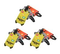 Abaodam 9pcs Luggage Identification Tags Set for Suitcases - Flight and Travel Security Tags in Orange, Yellow, Grey - Sturdy Travel Bag Name Labels for Airplane, Cruise, Business,