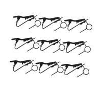 Abaodam 9pcs Metal Microphone Holder Clips with Iron Design Stable Grip Lavalier Mic Fastening for Conferences Video Calls Business Attire Sound and Secure Hold