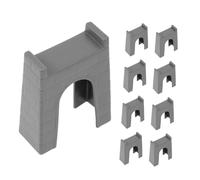 Abaodam 9pcs Plastic Train Bridge Piers Set for Model Train Track Accessories Bridge Supports for Railway Track Building and DIY Play in Sets