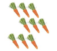 Abaodam 9Pcs Small Animals Teething Sticks Safe Rabbit Chew Carrots for Hamster and Guinea Pig Durable Chewing for Molar Care Pet Supplies for Furry Friends