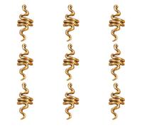 Abaodam 9pcs Snake Shape Zinc Alloy Hair Rings Decorative Hair Braids Accessories for Wedding Prom and Party No Tools Required for Sisters and Girlfriends