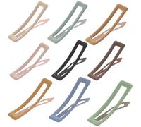 Abaodam 9pcs Snap Hair Clips Hair Accessories Simple Versatile Design Not Easy to Break Makeup